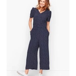 Navy Polka Dot Jumpsuit